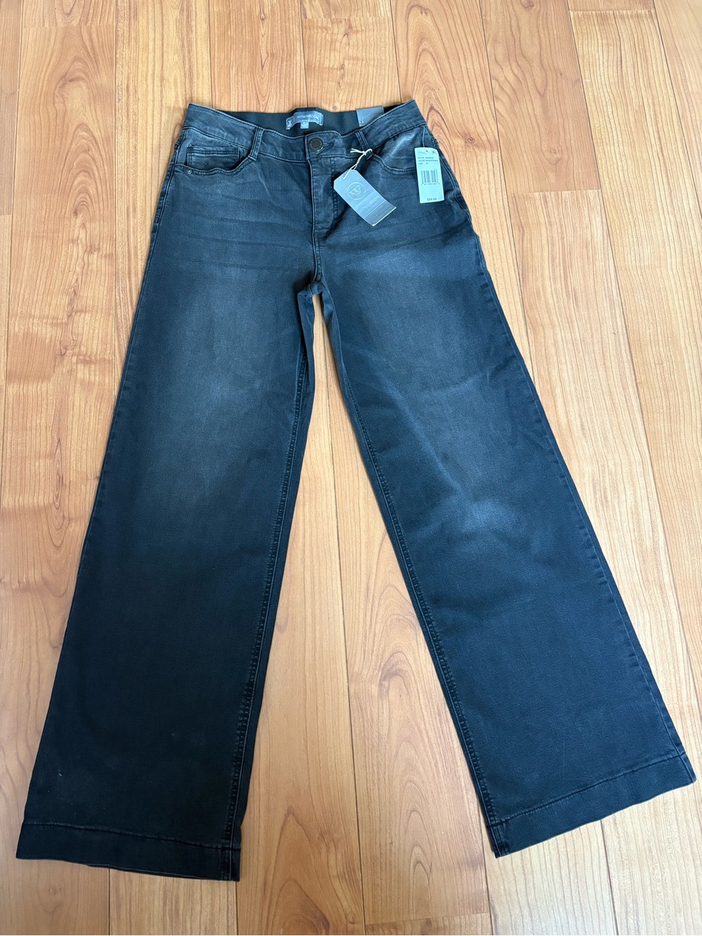 Wit & Wisdom Wide-Leg Black Jeans NWT Size 10